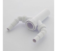 Вставка McAlpine 1 1/2 x 40 мм с двумя угловыми адаптерами для слива H 146 мм TEE4