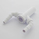 Вставка McAlpine 1 1/2 x 40 мм с двумя угловыми адаптерами для слива H 146 мм TEE4