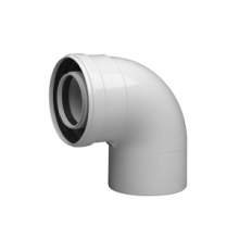 Отвод коаксиальный Baxi полипропиленовый 87° 110/160 мм KMT71413361