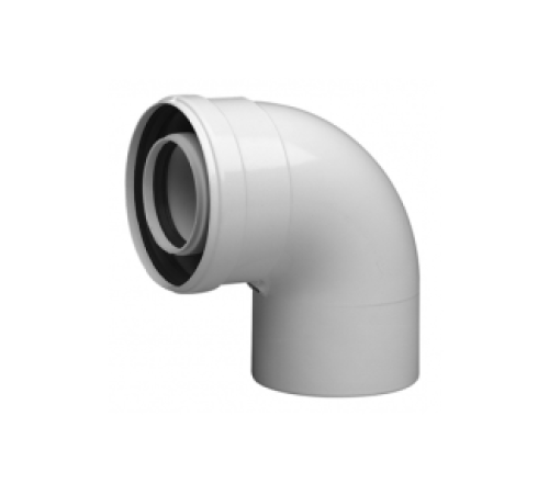 Отвод коаксиальный Baxi полипропиленовый 87° 110/160 мм KMT71413361