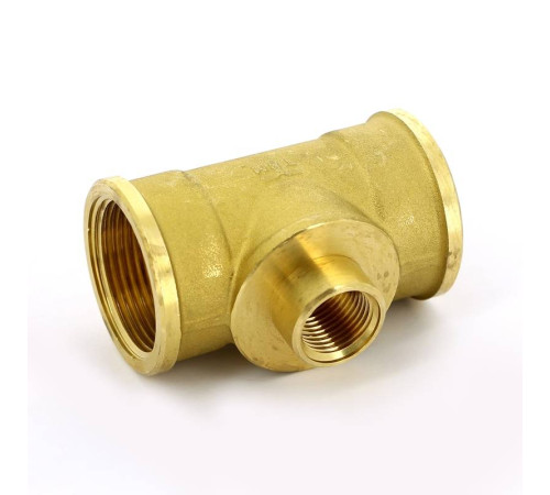 Тройник латунный Tiemme 1 1/4x1/2x1 1/4 ВР 1500441