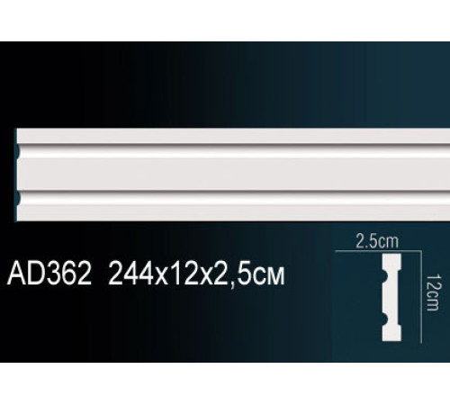 Молдинг Perfect AD362 полиуретановый 21х10х2440 мм AD362
