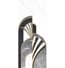 Декор Gracia Ceramica Noir белый 01 25x60 см 010300000224