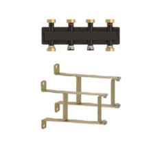 Коллектор распределительный Meibes до 3 отопительных контуров с кронштейнами ME 66301.21 RU