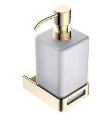 Дозатор для жидкого мыла подвесной Boheme Q золото 10957-G
