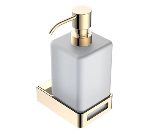 Дозатор для жидкого мыла подвесной Boheme Q золото 10957-G
