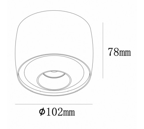 Накладной светильник iLedex Technical VISION 300 CHM