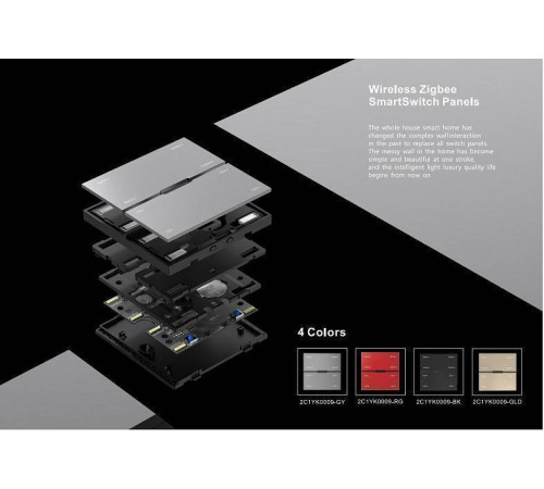 Панель универсальная сенсорная накладная iLedex Technical VISION48/22 SP 48V-4-BK