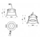 Встраиваемый светильник iLedex Mars 7 Вт 4000 K 107-7W-D64-4000K-24DG-WH
