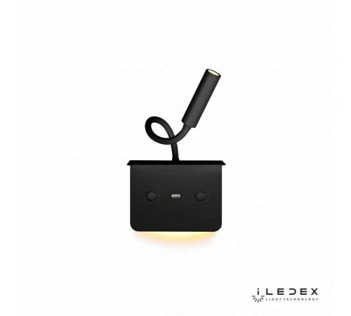 Бра с полкой iLedex Support 7031C BK