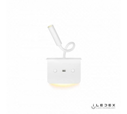 Бра с полкой iLedex Support 7031C WH