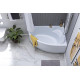 Ванна акриловая Aquanet Mayorca 150x100 R правая в комплекте 00205438
