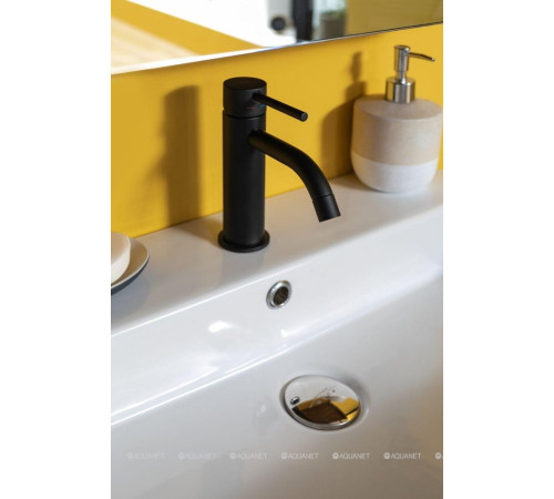 Смеситель для раковины без донного клапана Paffoni Light LIG071NO черный матовый