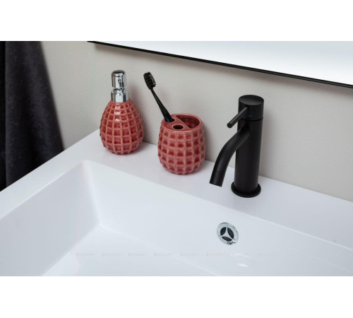 Смеситель для раковины без донного клапана Paffoni Light LIG071NO черный матовый