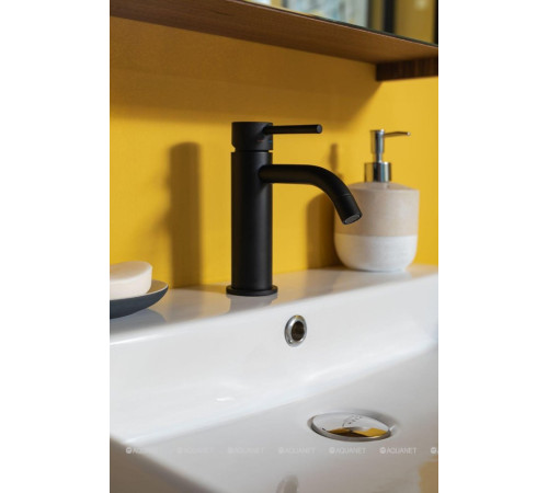 Смеситель для раковины без донного клапана Paffoni Light LIG071NO черный матовый