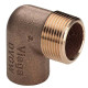 Угол 90° бронзовый Viega пайка-НР 22х1/2 136307
