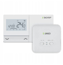Термостат комнатный программируемый ENGO E901 2xAA белый E901
