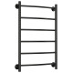 Полотенцесушитель водяной Стилье Версия-Н2 50x80 см черный 17622-8050