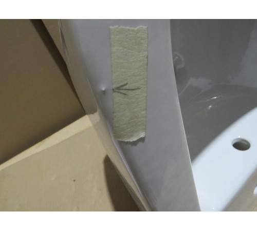 Биде подвесное GSI Pura 500x360 мм с отверстием под смеситель и переливом 8864111