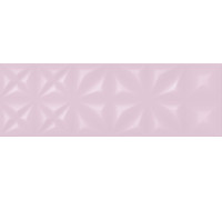 Плитка настенная Cersanit Lila рельеф розовый 25х75 см LLU072