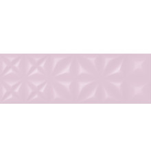 Плитка настенная Cersanit Lila рельеф розовый 25х75 см LLU072