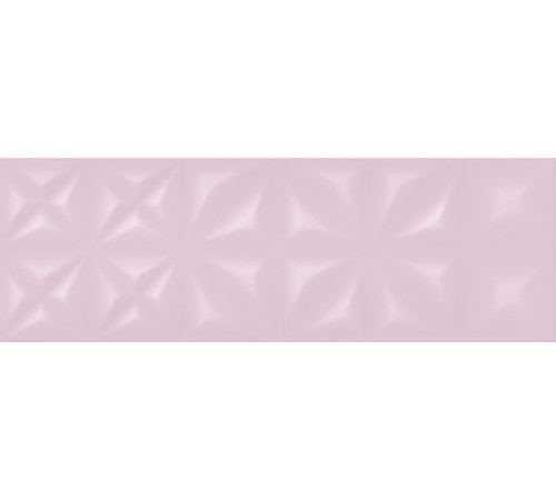 Плитка настенная Cersanit Lila рельеф розовый 25х75 см LLU072