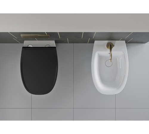 Унитаз подвесной безободковый GSI Modo+ Swirlflush 540x370 мм белый глянцевый 8415FR411