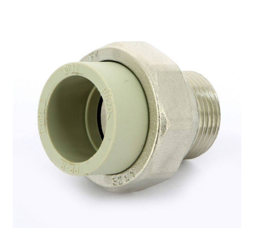 Муфта полипропиленовая FV-Plast разъемная с наружной резьбой 32x1 237032