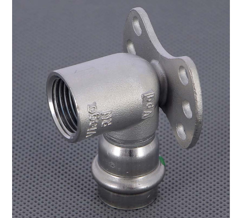 Водорозетка пресс Viega Sanpress Inox из нержавеющей стали 18х1/2 ВР 437251