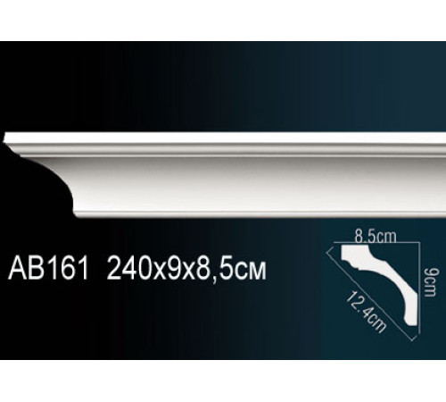 Карниз потолочный Perfect AB161 полиуретановый 65x65x2000 мм AB161
