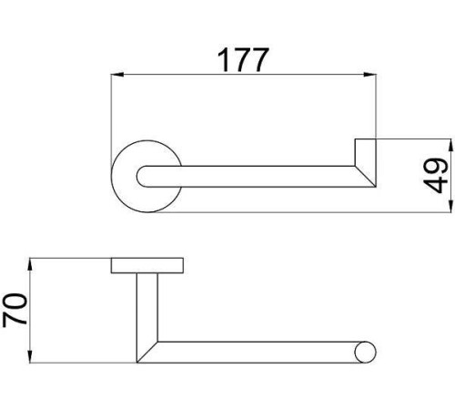 Держатель туалетной бумаги Allen Brau Priority черный 6.31007-31