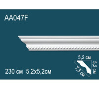 Карниз потолочный Perfect AA047F полиуретановый гибкий с рисунком AA047F