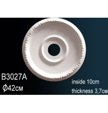 Розетка потолочная Perfect полиуретановая гладкая 330 мм B3027A