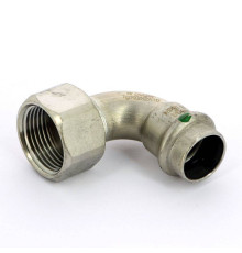 Угольник переходной Viega Sanpress Inox 90° 18х3/4 пресс-В нержавеющая сталь 437107