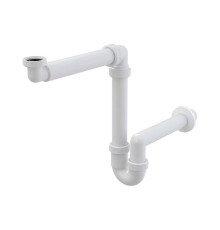 Сифон для умывальника Alcaplast A434 трубный экономящий пространство 1 1/4 х 40 мм A434