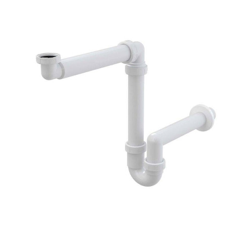 Сифон для умывальника Alcaplast A434 трубный экономящий пространство 1 1/4 х 40 мм A434