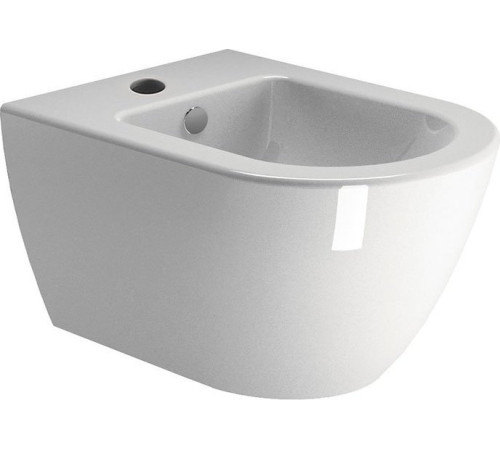 Биде подвесное GSI Pura 500 х 360 мм белый глянцевый с креплением 8864FR5111