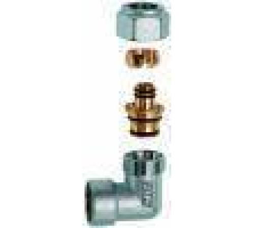 Угольник цанговый FAR 1/2 ВР с концовкой для металлопластиковых труб 20х2 мм FC 5311 12 80204