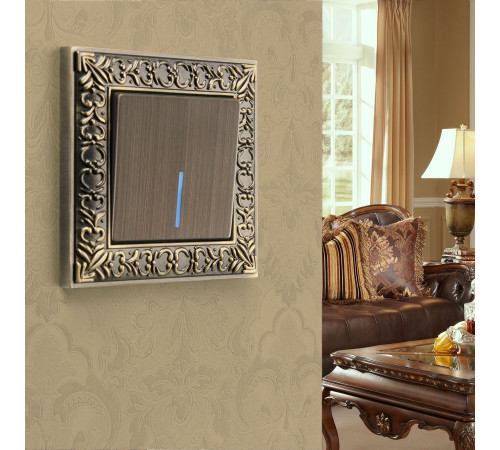 Клавиша для выключателя c подсветкой (бронзовый) W1119112