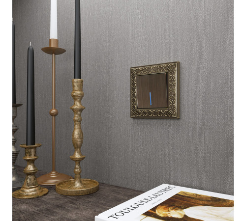 Клавиша для выключателя c подсветкой (бронзовый) W1119112