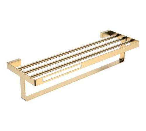 Полка для полотенец Boheme Q подвесная золото матовое 10947-MG