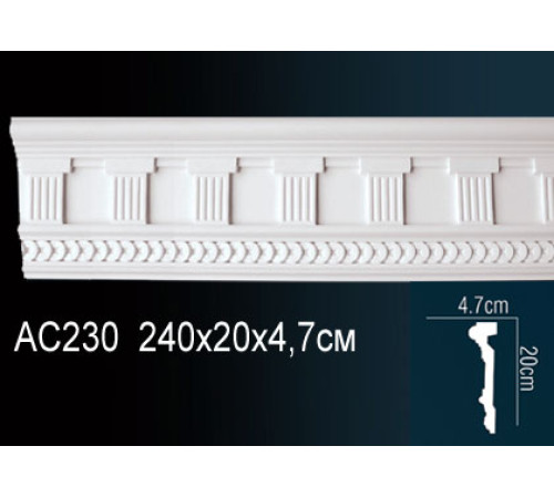 Молдинг Perfect полиуретановый 2000х21х10 мм AC230