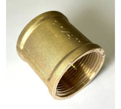 Муфта резьбовая LD Pride DN32 1 1/4 дюйма ВР-ВР латунь LD.65.502.32