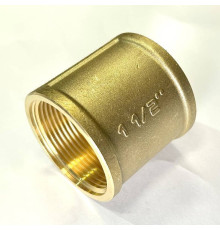 Муфта резьбовая LD Pride DN40 1 1/2 дюйма ВР-ВР латунь LD.65.502.40