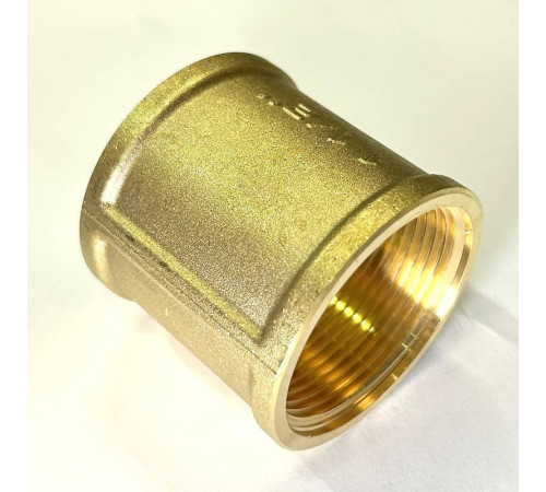 Муфта резьбовая LD Pride DN40 1 1/2 дюйма ВР-ВР латунь LD.65.502.40