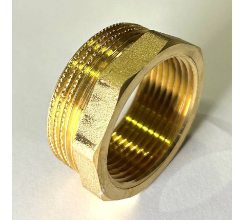 Футорка резьбовая LD 1 1/2x1 1/4 латунь LD.65.507.40х32