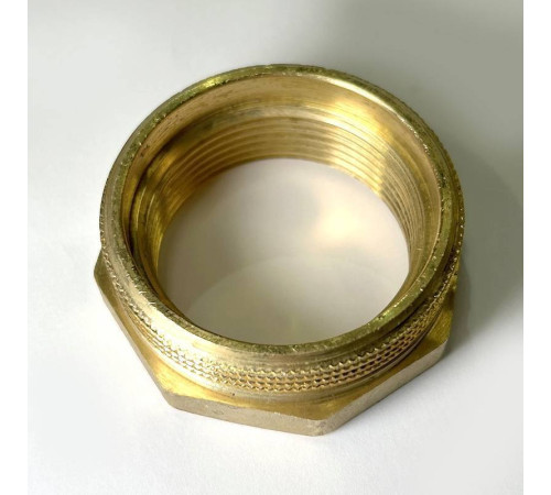 Футорка резьбовая LD 2 x 1 1/2 латунь LD.65.507.50х40