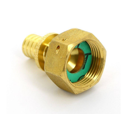 Муфта аксиальная Uni-Fitt 16x3/4 с накидной гайкой и плоской прокладкой 754G6300