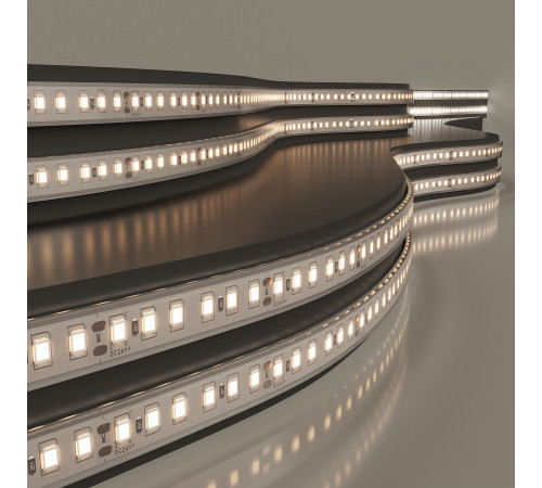 Лента светодиодная для бани/сауны 120Led 8W IP68 3000K теплый белый, 5 м 2835 24V 120Led 8W IP68