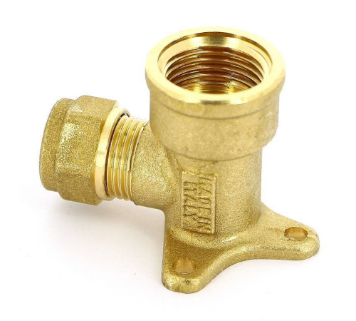 Водорозетка обжимная Tiemme 10x1/2 ВР латунь 1100065